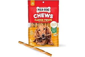 Premium Milk-Bone Flavor Twists Dog Chews: Delectable Chicken and Cheesy Treats