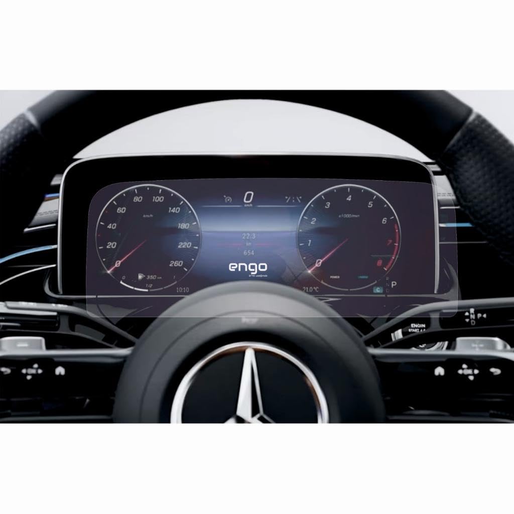 Engo Mercedes E180 Ile Dijital Gösterge Paneli İle Uyumlu Mat Ekran Koruyucu W214