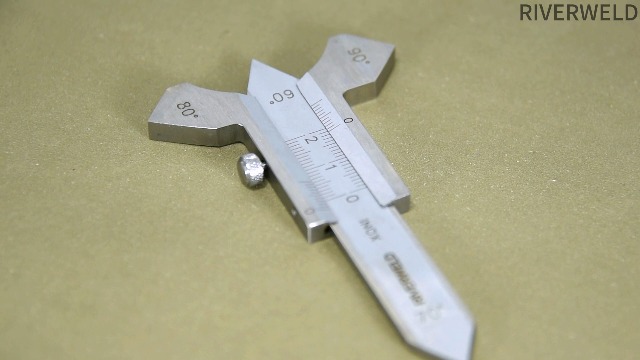 Galga Per Saldatura RIVERWELD - 4 Angoli 60° 70° 80° 90° - Doppia Scala Metrica/Pollici - Acciaio Inox - Foto 2