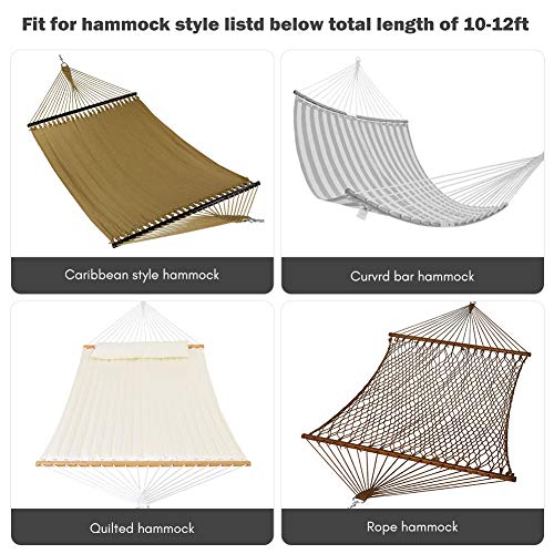 Zupapa Hammock Stand Fit For 8-11 Feet Hammock, 2 Person Heavy Duty With Carry Bag, Outdoor Indoor Use Steel Hammock Frame #TOP2