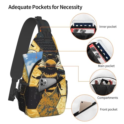 Morrales tipo sling para mujeres y hombres negro miniatura 3