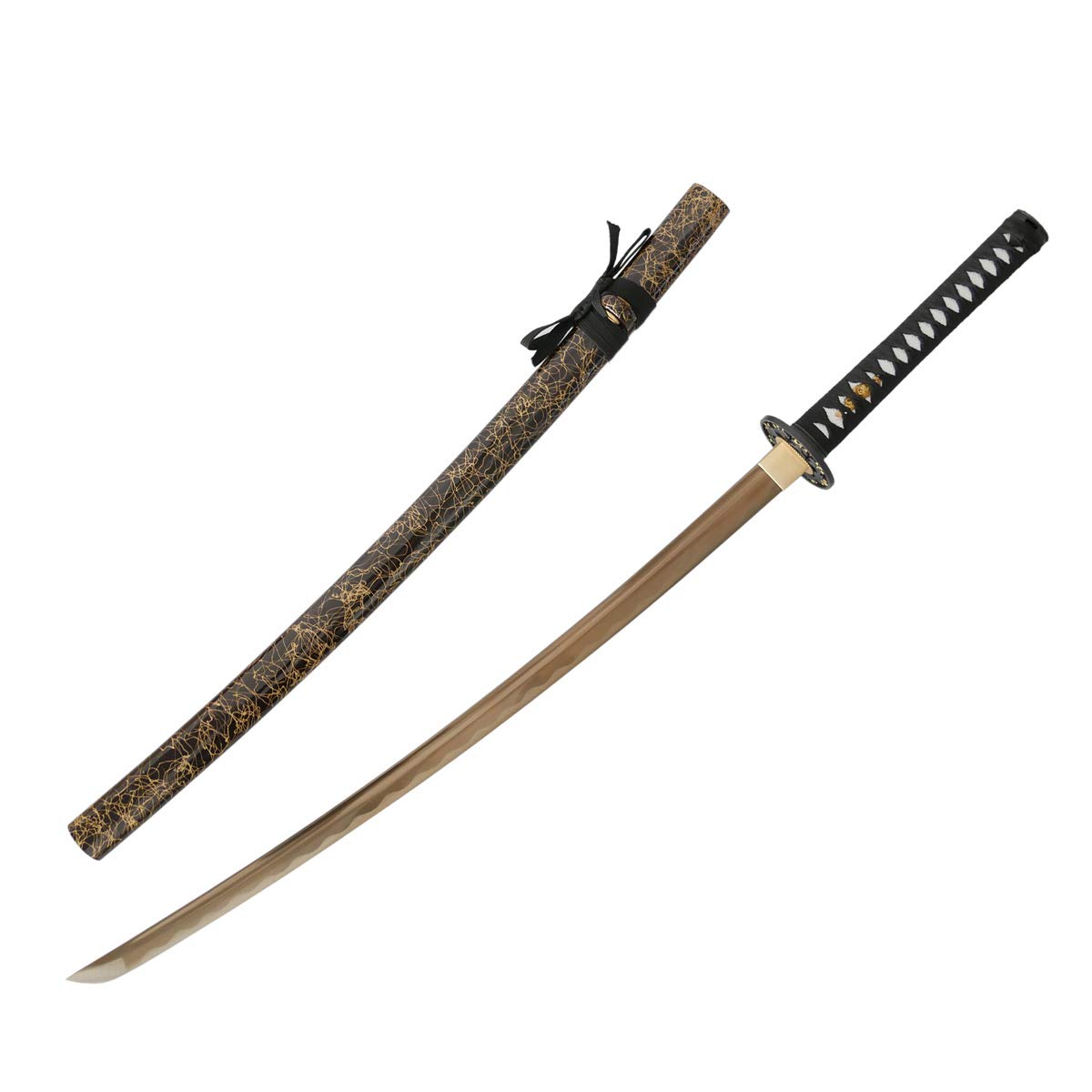 Golden Samurai Katana mit goldfarbener Klinge