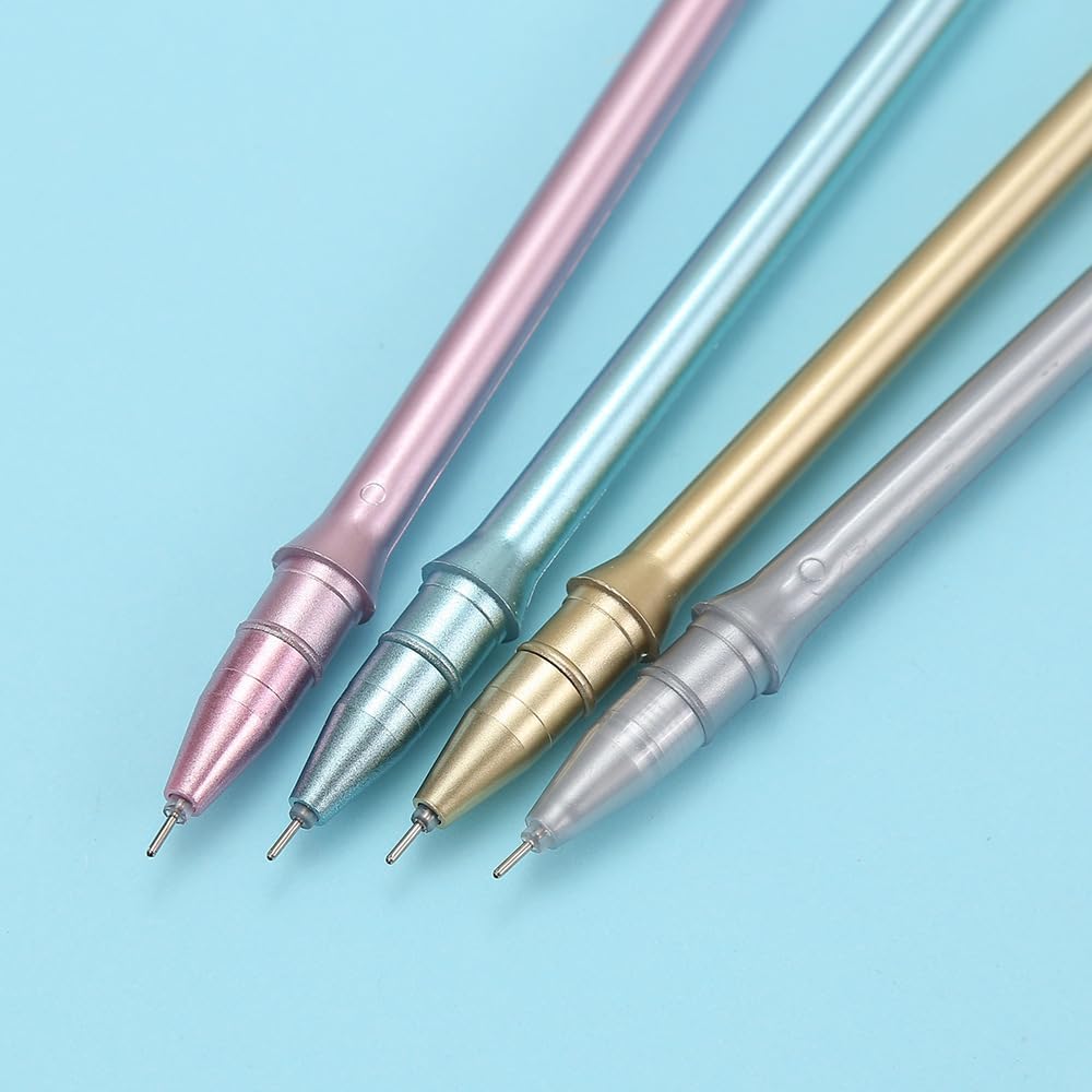 JKJF 8 PCS Tennis Racket Shaped Rollerball Pens Creative Tennis Racket Gel Ink Pen Novelty Sports Pens for School Office Stationery Writing Supplies - 0.5mm Black image 4