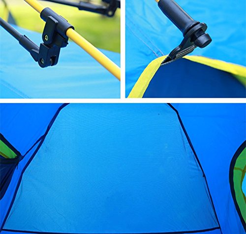 Carpa impermeable para camping 3-4 personas doble capa miniatura 6