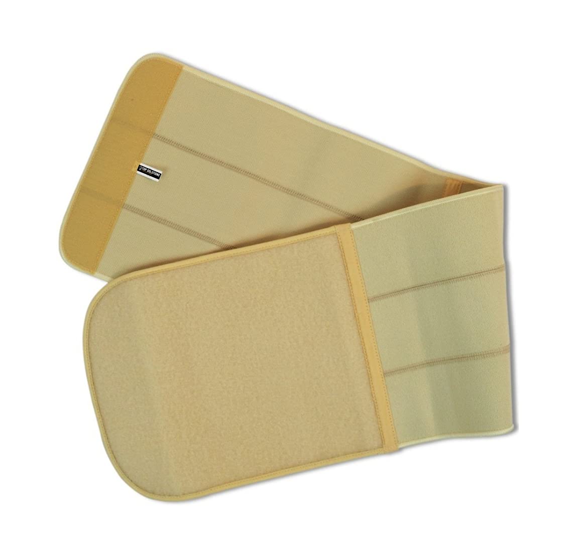 Top Solutions Abdominal Belt After Delivery For Tummy Reduction & Body Shape, Post Pregnancy, Support Belt For Men & Women (SIZE - L (36" to 40" inches) (Beige)