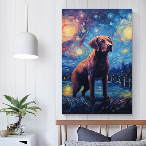 Cuadros de labrador para sala de estar y dormitorio acogedor 5