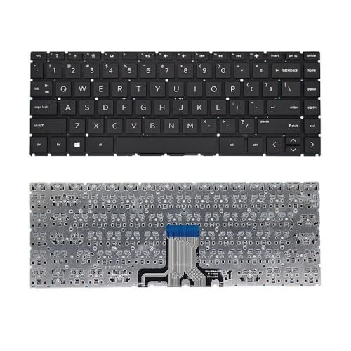 Image of Laptop Keyboard for HP 14G-BR 14S-CR 246 G7 348 G5 Laptop Keyboard English Keyboard Keypad Black - NO Frame /Backlit