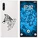 Produktbild PhoneNatic Case kompatibel mit Samsung Galaxy Note 10 Silikon-Hülle Floral Fuchs M1-1