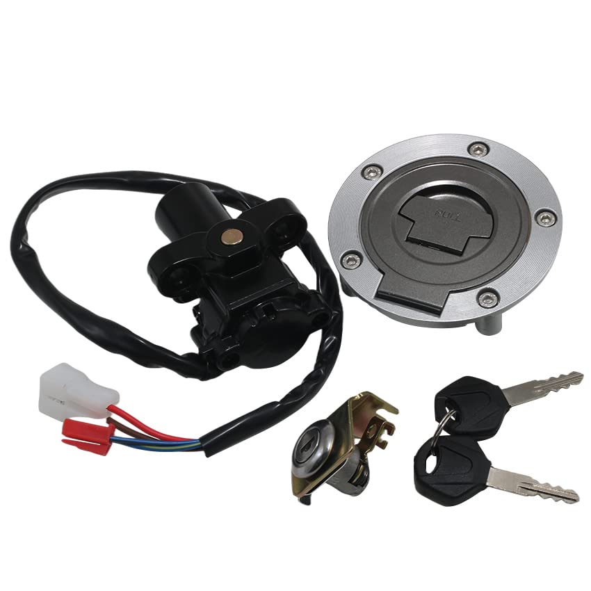 Ignition Switch Lock Key Fuel Gas Cap Key Set for Yamaha MT01 MT-01 2005-2009 for Yamaha YZF R1 R1 2004-2014, YZF R6 R6 2006-2016