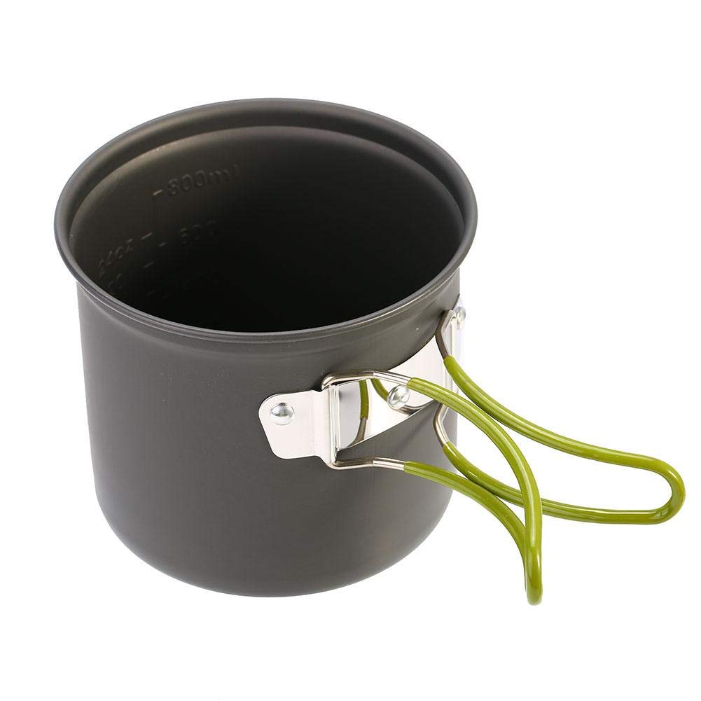 Set De Cuisine Camping Léger - 2 Casseroles Antiadhésives En Aluminium, Sac Inclus - 10