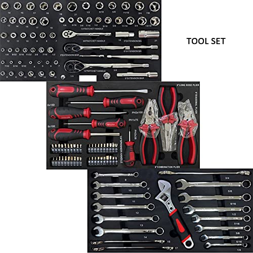 Kit de herramientas mecánicas 339 piezas con caja metálica miniatura 4