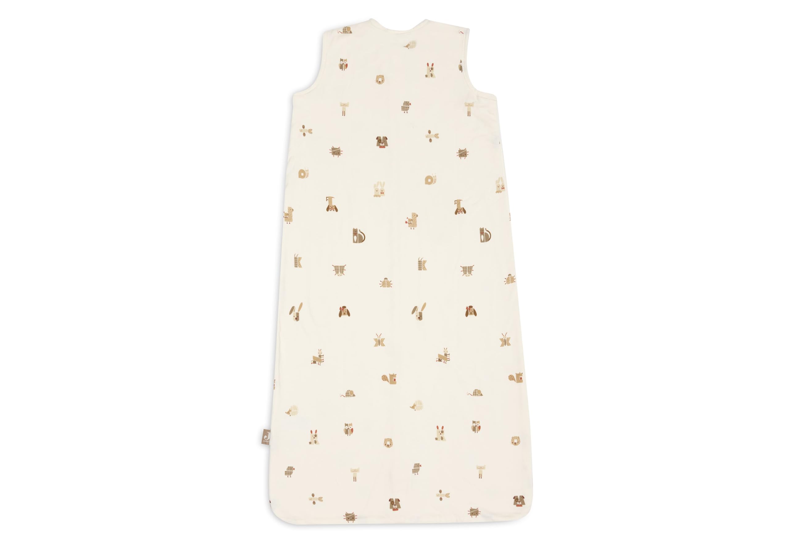 Jollein Gigoteuse bébé en jersey - 110 cm - Animal Friends - 100% coton - 0,5 TOG - gigoteuse d’été - avec fermeture éclair - certifiée OEKO-TEX