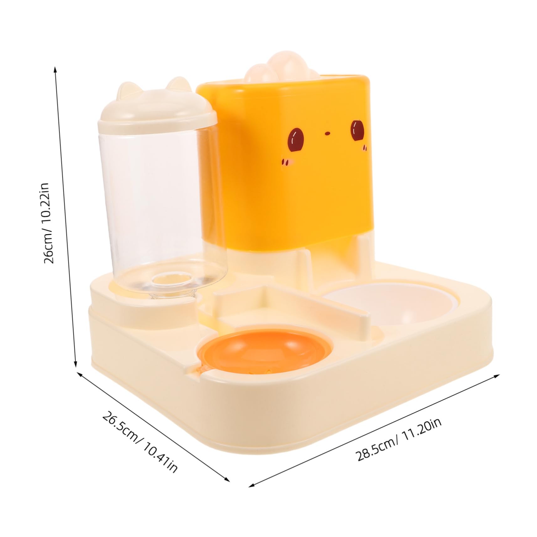 VICASKY Mangeoire et Abreuvoir pour Chat Gamelle Double pour Chaton Distributeur Automatique Eau pour Chat Station Alimentation