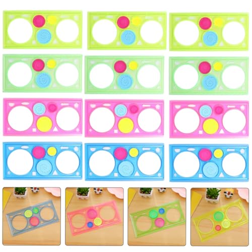 Plantillas de plástico para dibujo infantil y decoración escolar de doce piezas 8