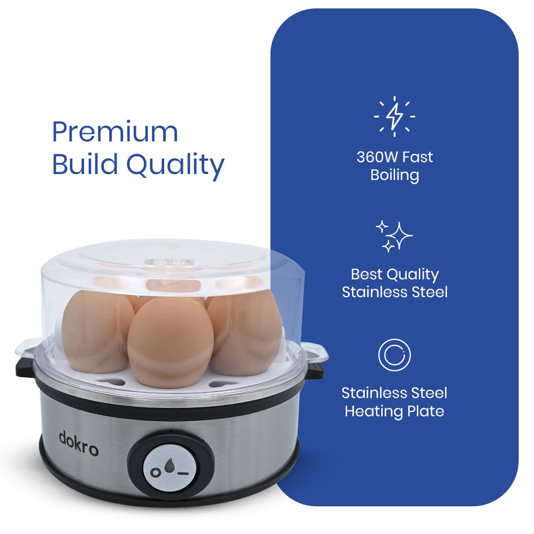 Dokro Smart Egg Boiler - Perfect Boiled Eggs in Minutes -4 Dokro Smart Egg Boiler - Perfect Boiled Eggs in Minutes -4