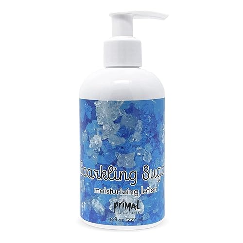 Primal Elements Crema de manos y cuerpo Loción de manteca de karité, 8 onzas, azúcar espumoso