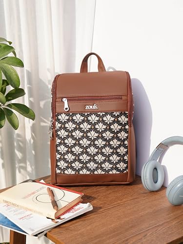 Image of ZOUK Amalia Daypack |Padded Tablet Compartment | Adjustable Straps | Water-Resistant | Men and Women | Daily Use | Lightweight |Smart & Compact |Comfortable & Stylish