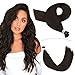 YoungSee I Tip Hair Extensions Human Hair Darkest Brown #2 Itip Human Hair Extensions 18inch Cold Fusion Hair Extensions Human Hair I Tip Remy Hair Extensions 50strands 50gram