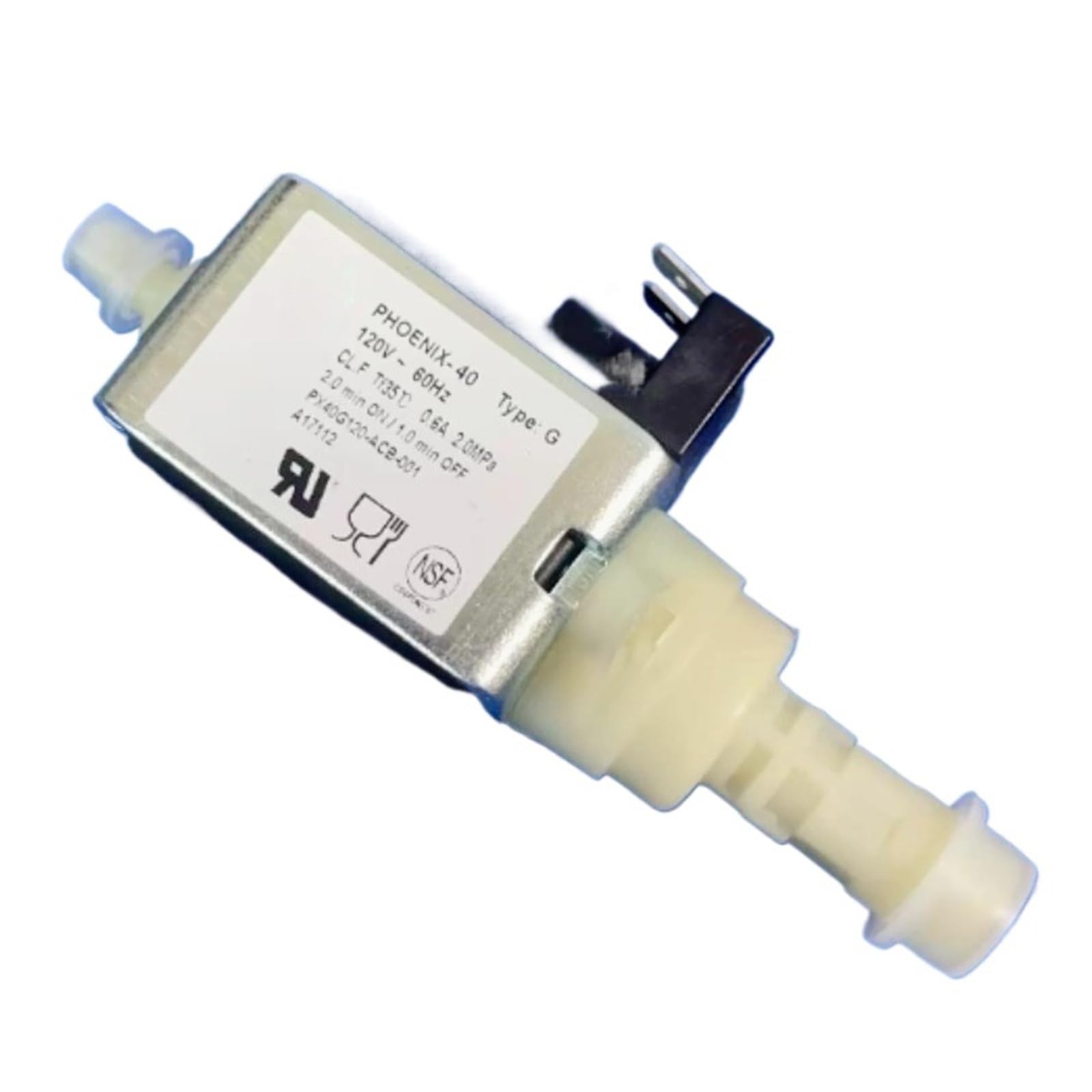 Coal2toalpw Phoenix-40.120V Electromagnetic Pump, Compatible For Ulka ， Ep4 Ep5 ， Coffee Machine Washer Electromagnetic Pump