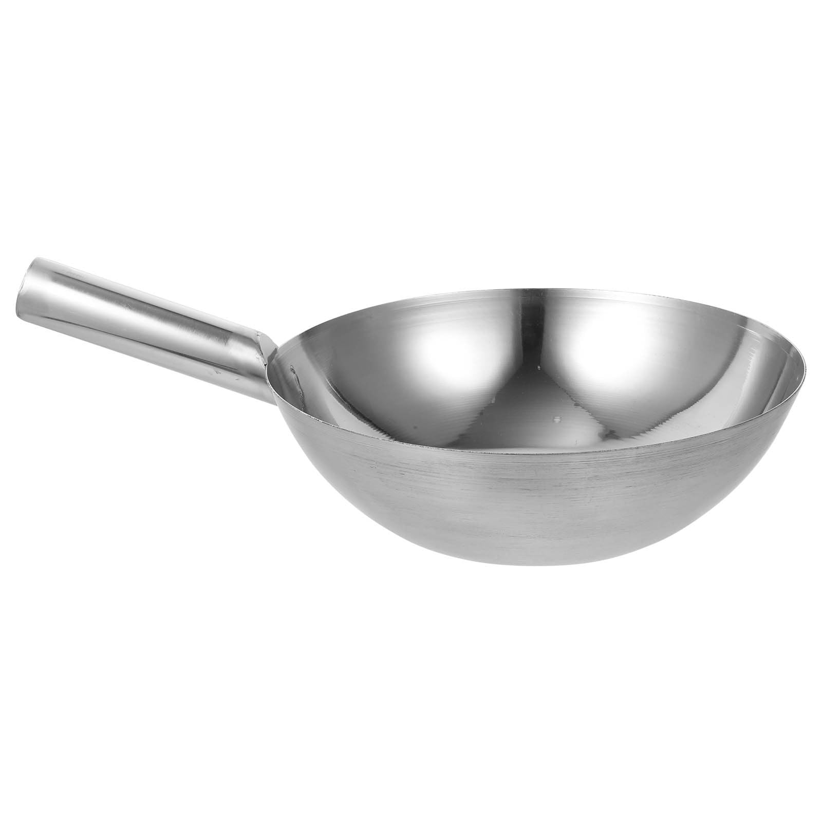 SHINEOFI Mestolo da Cucina in Acciaio Inox Argento Superficie Liscia Facile da Pulire Utensile Professionale per Cucine Domestiche e Ristoranti