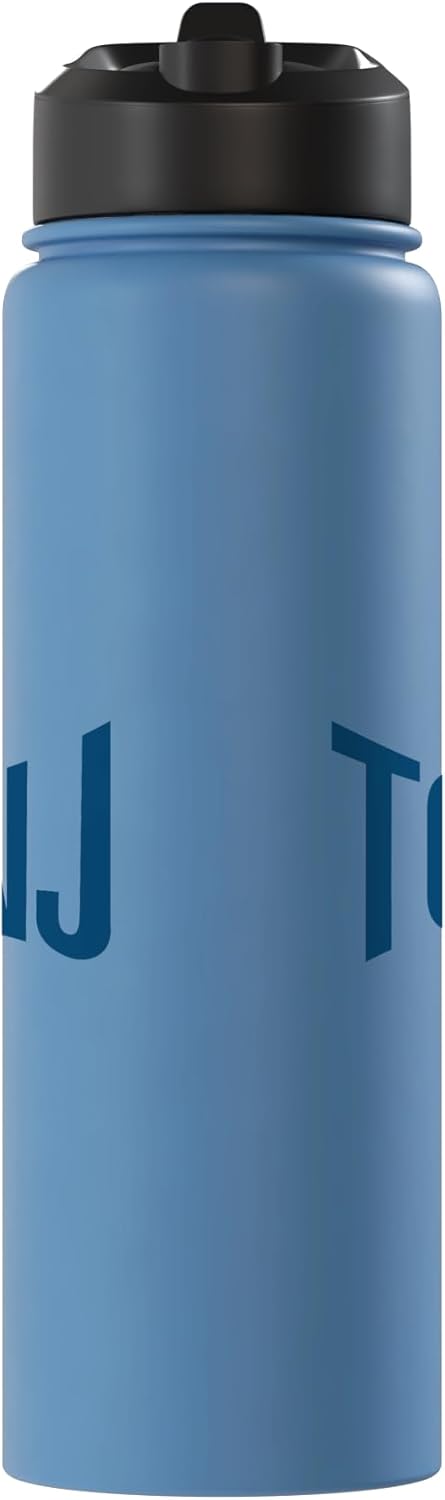 TCNJ The College of New Jersey Lions Text Logo Stainless Steel Insulated Water Bottle