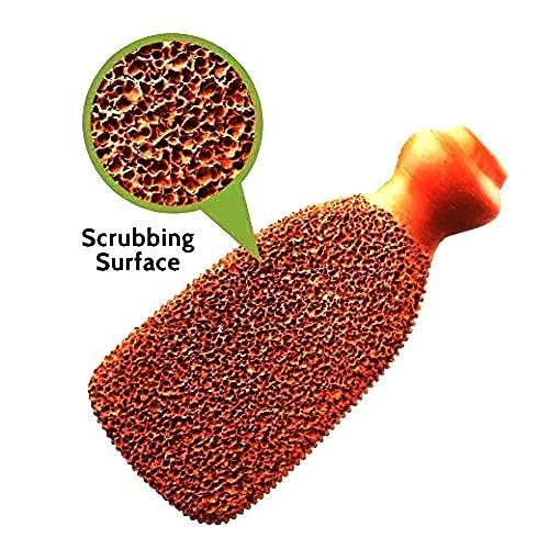 Image of TrendEvo Terracotta Natural Pumice Stone Foot Scrubber Unisex