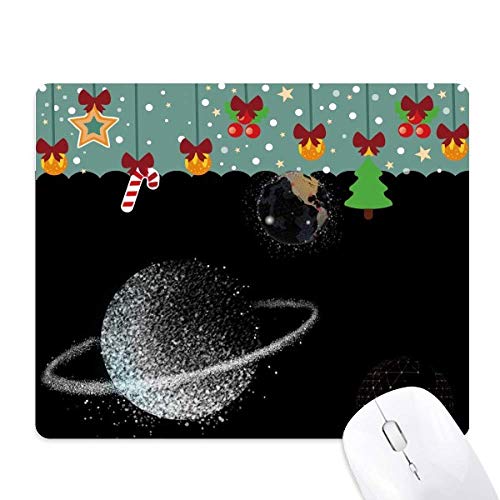 Alfombrilla de ratón de nebulosa Universe Earth blanca con deslizamiento suave y alta precisión