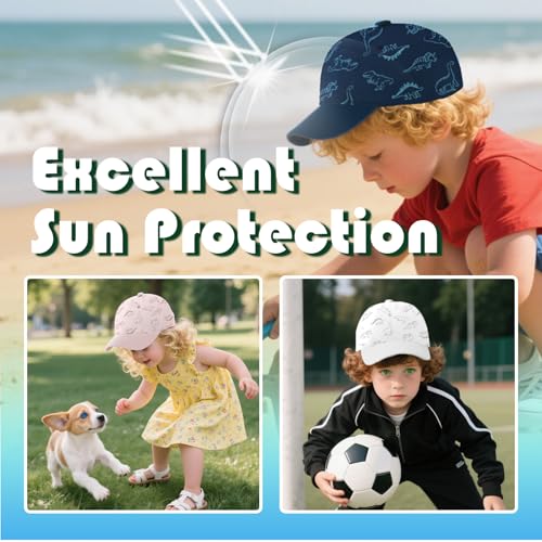 Toddler Baseball Hat Baby Cap Sun hat Adjustable Dinosaur Baseball Hats Kids Boy Girls3