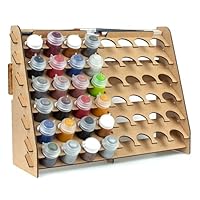 PROSCALE Wand-Farbenregal Farbständer für Tabletop-Farben & Modellbau 33 mm Pot mit Pinselhalter Kompatibel mit Citadel