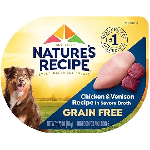 Nature's Recipe Grain Free Wet Dog Food, Chicken & Venison Recipe Cover