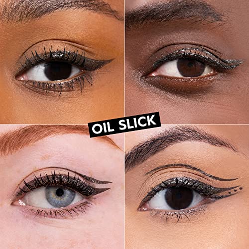 Urban Decay 24/7 Ink Eyeliner Pen, Water and Smudge Resistant, Long Lasting, Vegan, Brush tip, Shade: Oil Slick (Gunmetal), 1g - Image 2