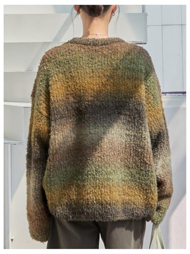 SOLY HUX Women's Retro Long Sleeve Sweater Crew Neck Knitted Pullover Oversized Tops Fall Clothes2