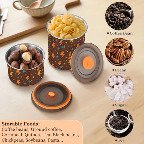 Contenedor Café Acero Inoxidable Hermético 900ml DOMIKING miniatura 5