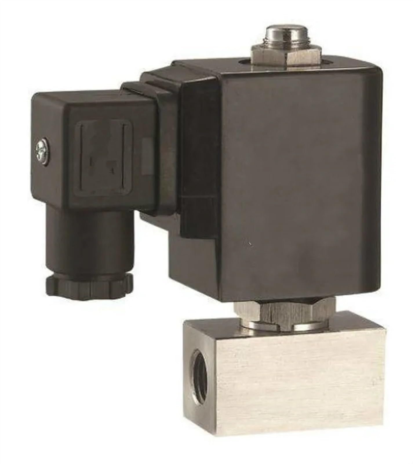 Huuoqiwy One Color 1Pc Air Compressor Solenoid Valve Industrial Indoor Floor Heating Pump Electronic Faucet Solenoid Valve Stainless Steel(1 Inch)