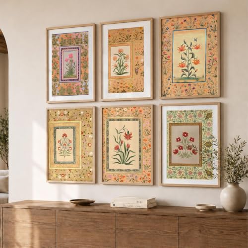 Image of kotart Premium Digital Madhubani Art Paintings with Frame for Home Decor - Painting Wall Decoration - Pack of 6 (14X20 Inch,)