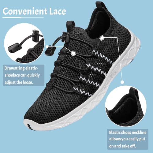 Image of ATHMILE Water Shoes for Men Women Barefoot Hiking Swim River Beach Knit | Adult Lake Pool Aqua Socks Quick Dry for Hiking Surfing Kayaking Sport Accessories Camping Must Haves
