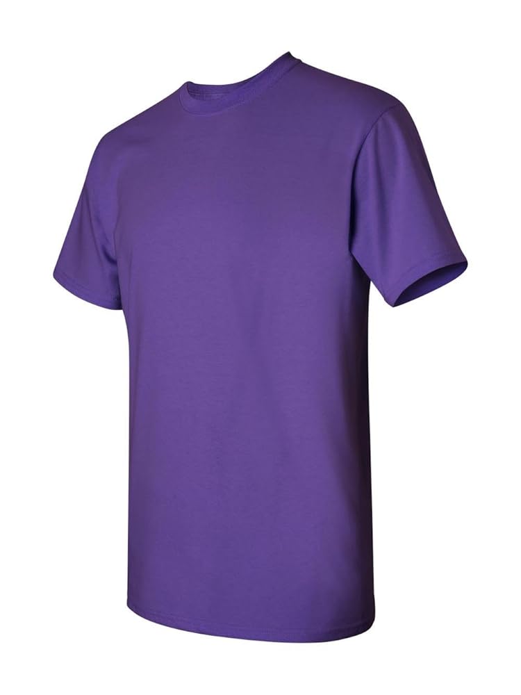 Gildan Heavy Cotton Mens T-Shirt (G5000)-Purple,Large