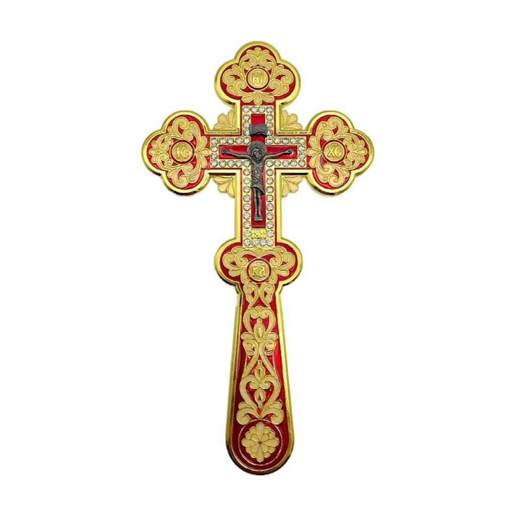 EVANEM Jesus Crucifix Wall Orthodox Cross, For Church Decoration Christian Decor Russian Orthodox Church Supplies