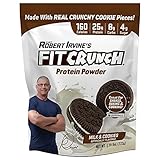 FITCRUNCH Tri-Blend Whey Protein, Keto Friendly, Low Calories, High Protein (18 Servings, Milk & Cookies)