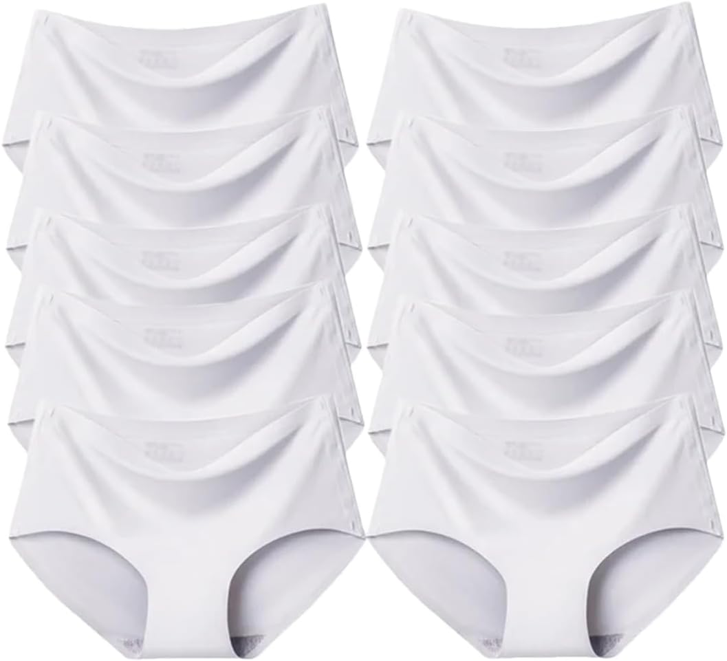 Panties For Women 10Pcs Women'S Panties Breathable Underwear Briefs Sports Underpants.