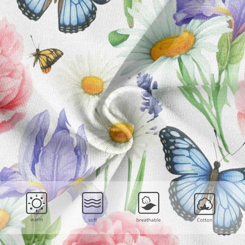 Joisal Girls Underwear Toddlers 2t Cotton Panties for Girl Durable Kids Undies Briefs Butterflies Wildflowers3