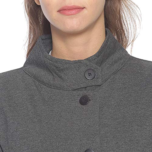 Image of PINACOLADA Women Charcoal Grey Regular Fit Casual Jacket
