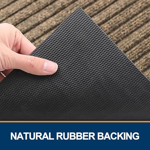Finchitty Front Door Mat Outdoor Entrance, Heavy Duty Sturdy Rubber Doormat, Stain And Fade Resistant thumb #2