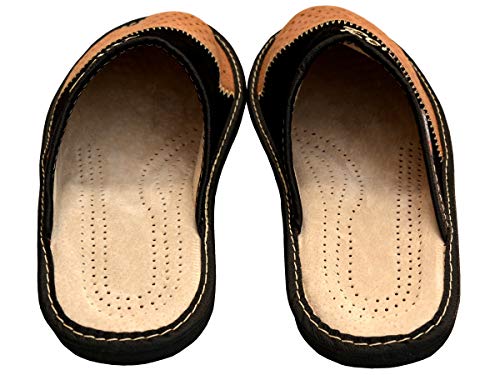 BeComfy Heren Sloffen Slippers Pantoffels Leder Echt Leer Suede Gift met Gepersonaliseerde Inscripties Zwart Grijs Beige… - Image 6