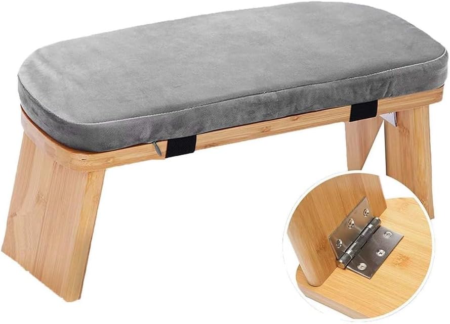 Meditation Bench with Removable Cushion, Low Kneeling Stool for Yoga, and Floor Seating