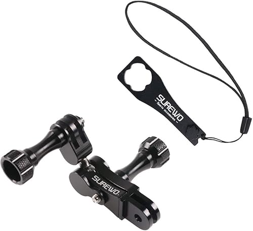 Adaptador de montaje de rótula de rotación de 360 grados de aleación de aluminio, accesorios de extensión de pivote de montaje de brazo giratorio