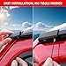 JHD-TOGO Car Rain Gutter Fit for 2018-2025 Wrangler JL/JT/4XE Hardtop 2/4 Door- Anti-Leak Design Snap Installation 1Pair