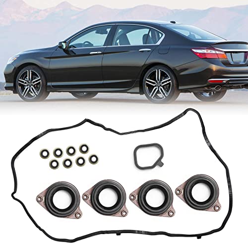Image of 12030-5A2-A01 Engine Valve Cover Gasket Set Replacement for Honda Accord 2DR EX EXL LX-S Models 2013-2017, Replacement for 4DR EX EXL LX Sport Models 2&4-Door 2.4L K24 P /N 2013-2014