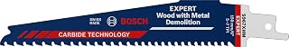 Professional 1x Expert ‘Wood with Metal Demolition’ S 967 XHM Reciprocating Saw Blade (for Wood with tough metal, Length 150 mm, Accessories Reciprocating Saw)