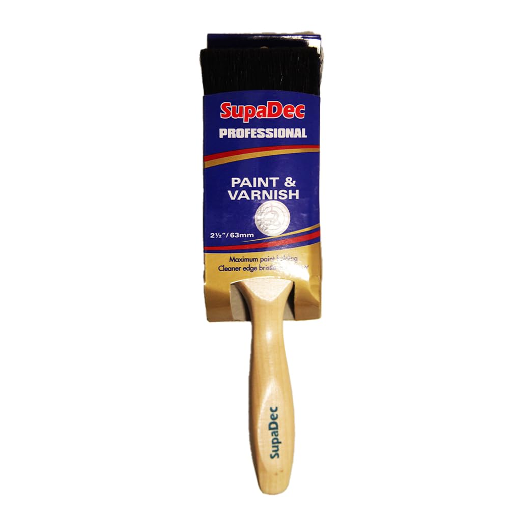 Supadec Brown Professional Paint & Varnish Brushes 2.5"/63Mm